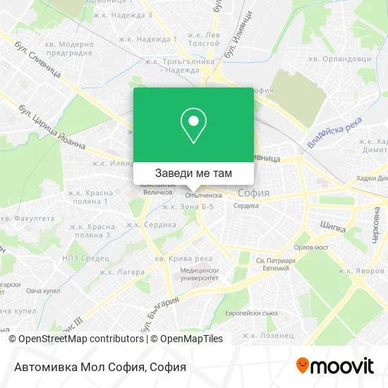 Автомивка Мол София карта
