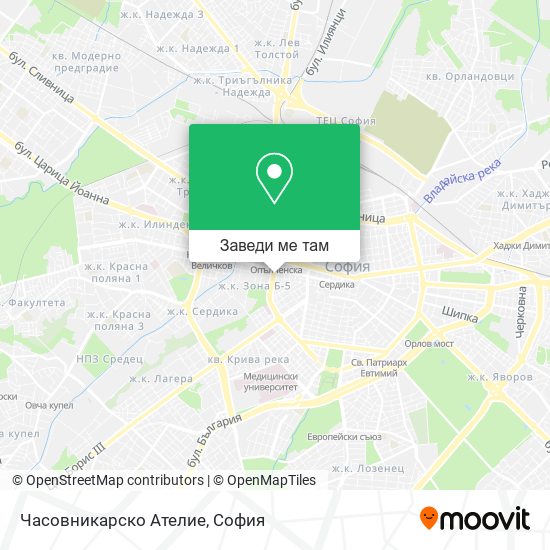Часовникарско Ателие карта