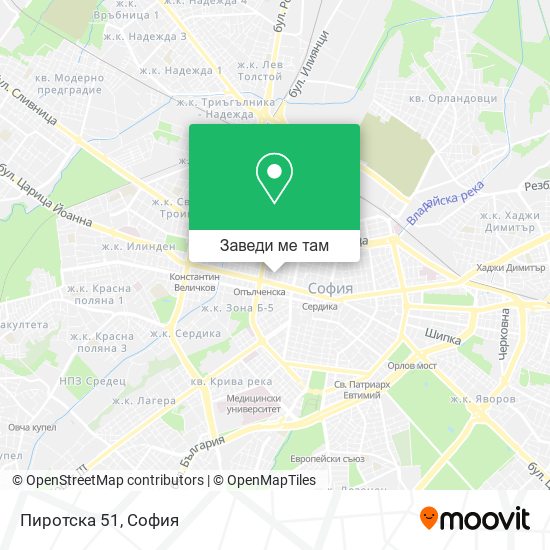 Пиротска 51 карта