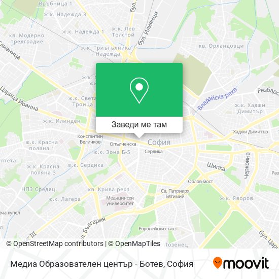 Медиа Образователен център - Ботев карта