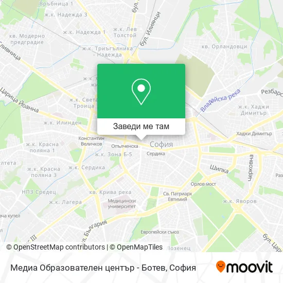 Медиа Образователен център - Ботев карта