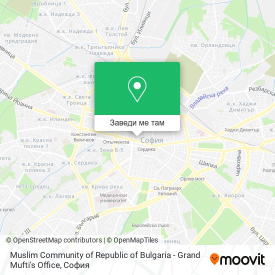 Muslim Community of Republic of Bulgaria - Grand Mufti's Office карта