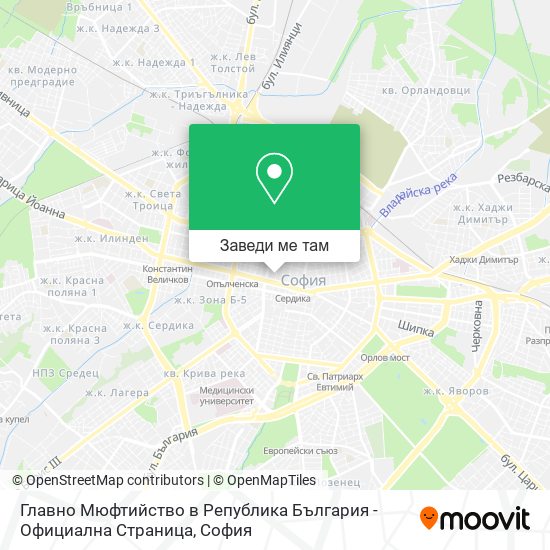 Главно Мюфтийство в Република България - Официална Страница карта