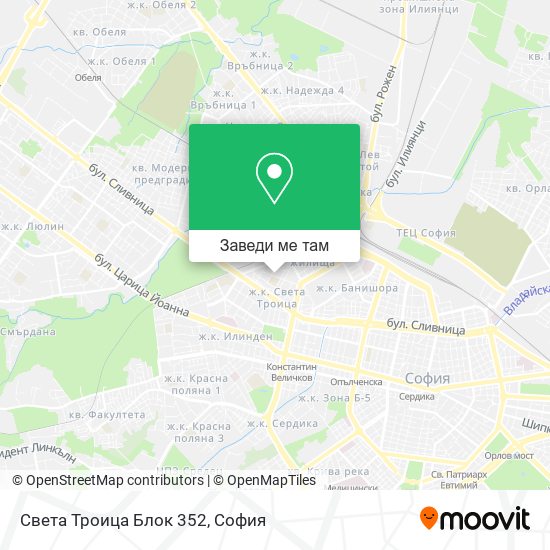 Света Троица Блок 352 карта
