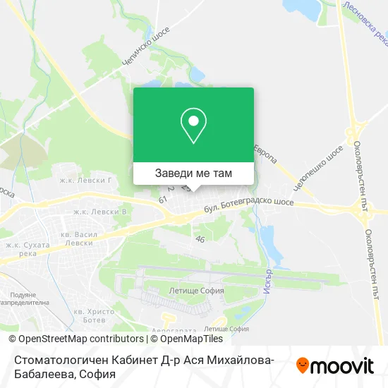 Стоматологичен Кабинет Д-р Ася Михайлова-Бабалеева карта