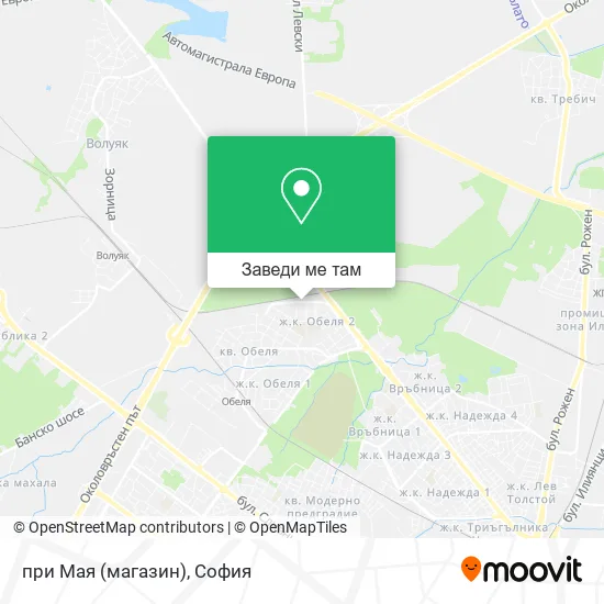 при Мая (магазин) карта