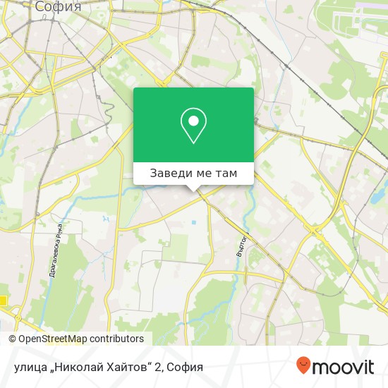 улица „Николай Хайтов“ 2 карта