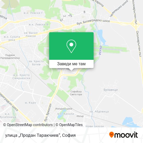 улица „Продан Таракчиев“ карта