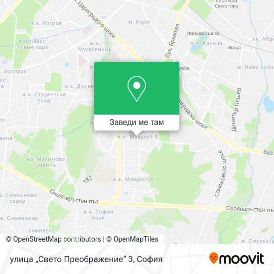 улица „Свето Преображение“ 3 карта