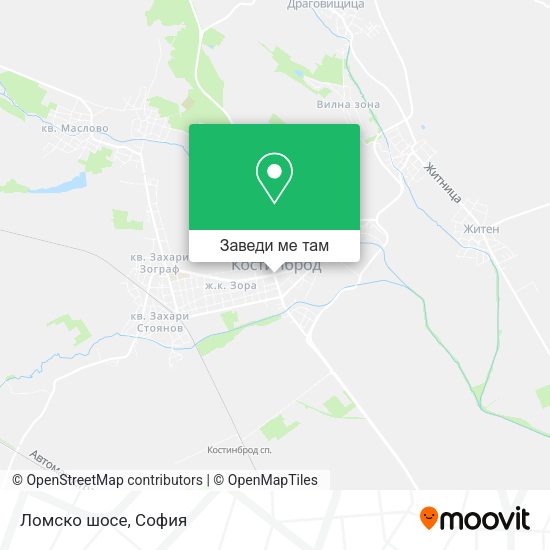 Ломско шосе карта