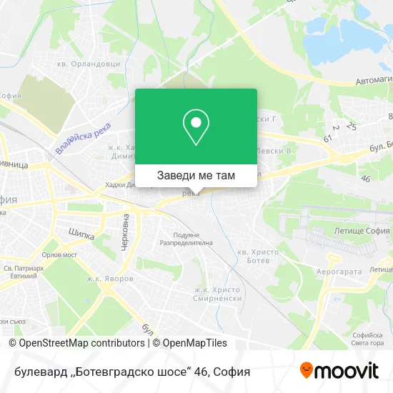 булевард ,,Ботевградско шосе“ 46 карта