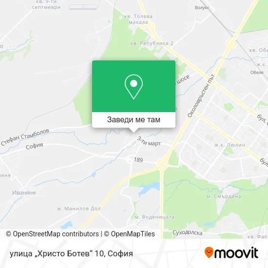 улица „Христо Ботев“ 10 карта