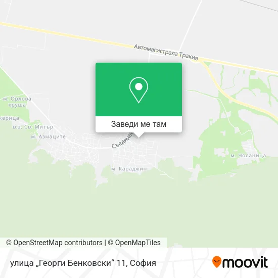 улица „Георги Бенковски“ 11 карта