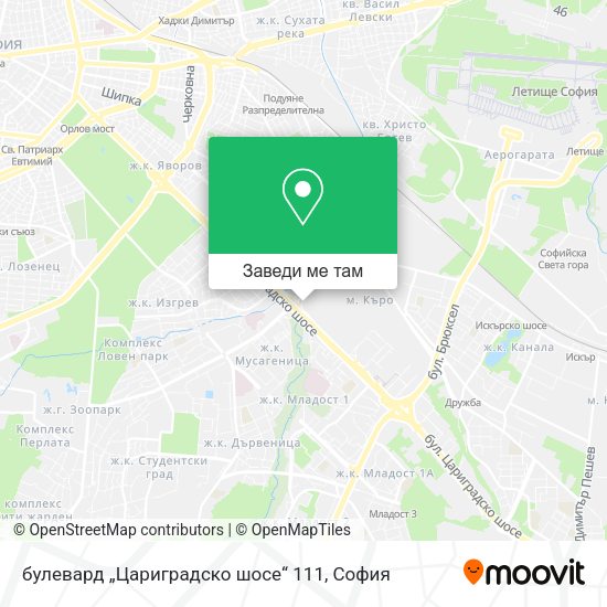 булевард „Цариградско шосе“ 111 карта