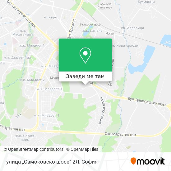 улица „Самоковско шосе“ 2Л карта