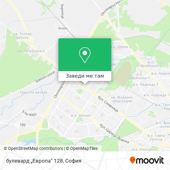 булевард „Европа“ 128 карта
