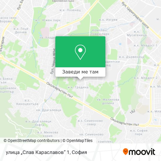 улица „Слав Караславов“ 1 карта