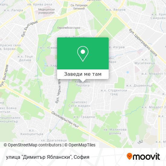 улица "Димитър Яблански" карта