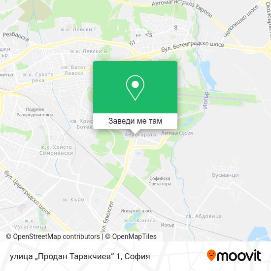 улица „Продан Таракчиев“ 1 карта
