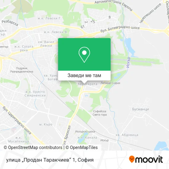 улица „Продан Таракчиев“ 1 карта