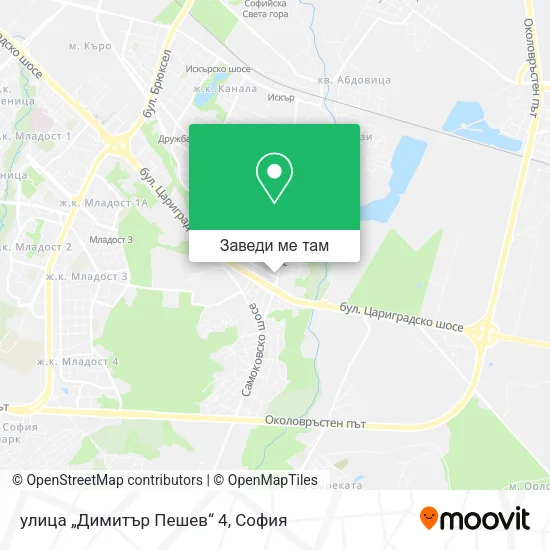улица „Димитър Пешев“ 4 карта