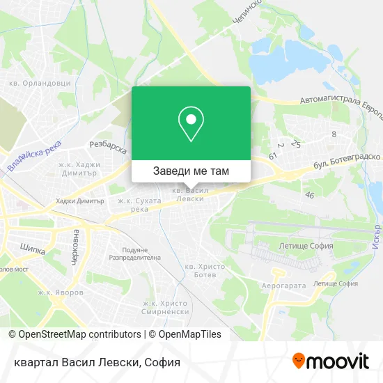 квартал Васил Левски карта