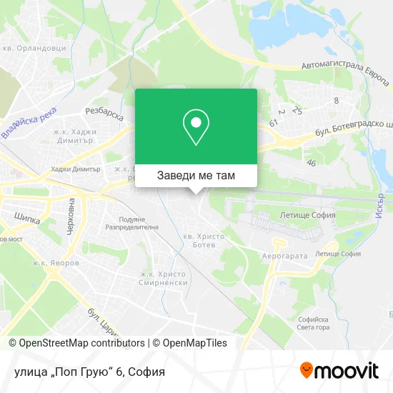 улица „Поп Грую“ 6 карта