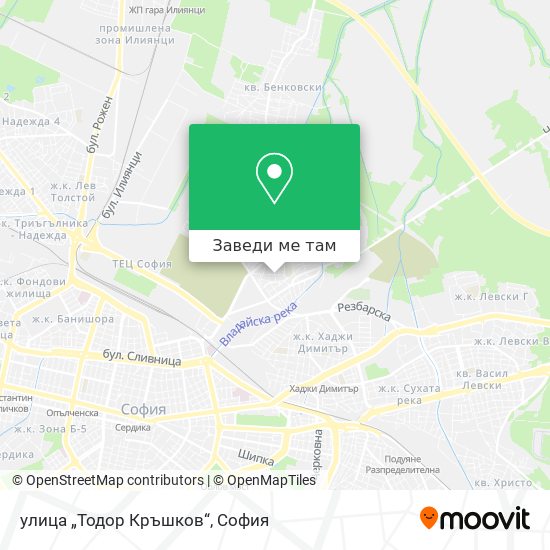 улица „Тодор Кръшков“ карта
