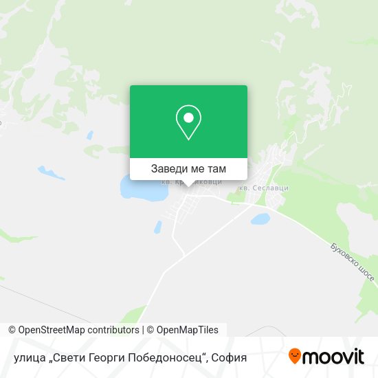 улица „Свети Георги Победоносец“ карта