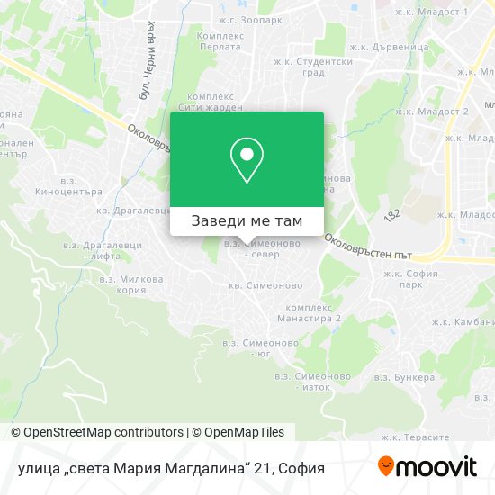 улица „света Мария Магдалина“ 21 карта