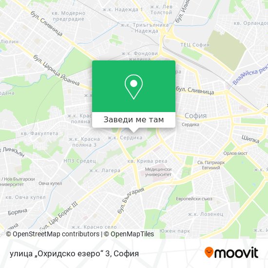улица „Охридско езеро“ 3 карта