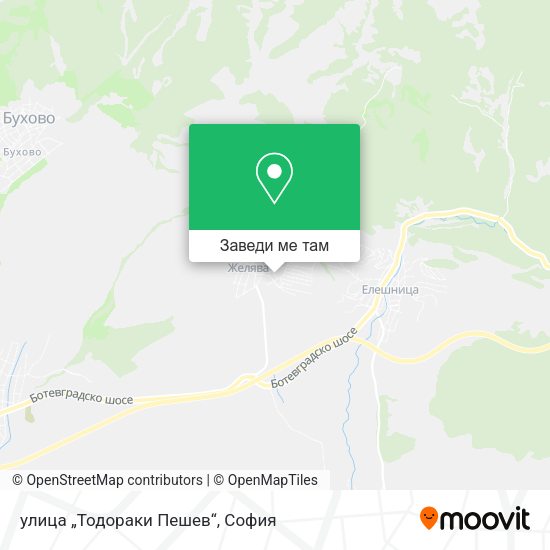 улица „Тодораки Пешев“ карта
