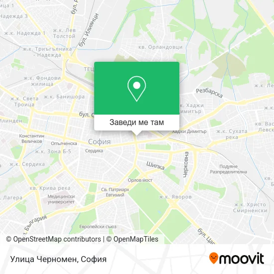 Улица Черномен карта