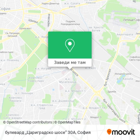 булевард „Цариградско шосе“ 30А карта
