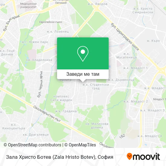 Зала Христо Ботев (Zala Hristo Botev) карта