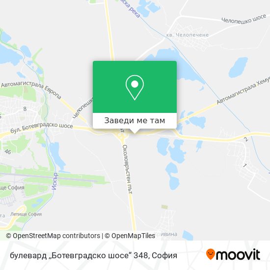 булевард ,,Ботевградско шосе“ 348 карта