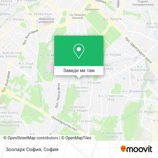 Зоопарк София карта