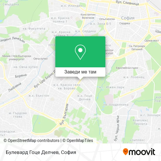 Булевард Гоце Делчев карта