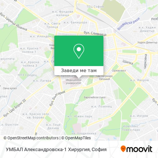 УМБАЛ Александровска-1 Хирургия карта