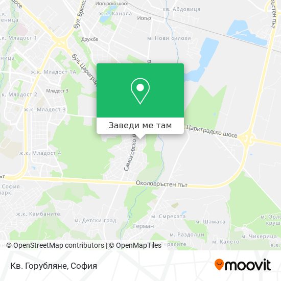 Кв. Горубляне карта