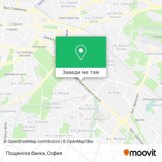 Пощенска банка карта