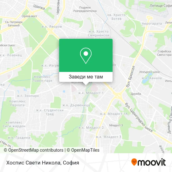 Хоспис Свети Никола карта