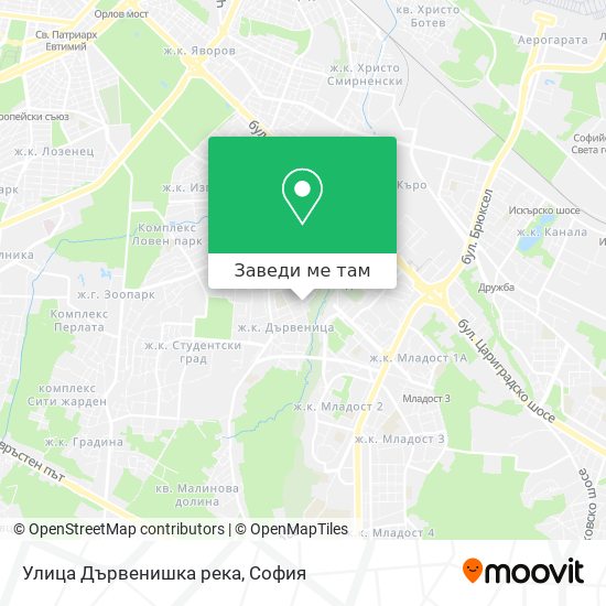 Улица Дървенишка река карта