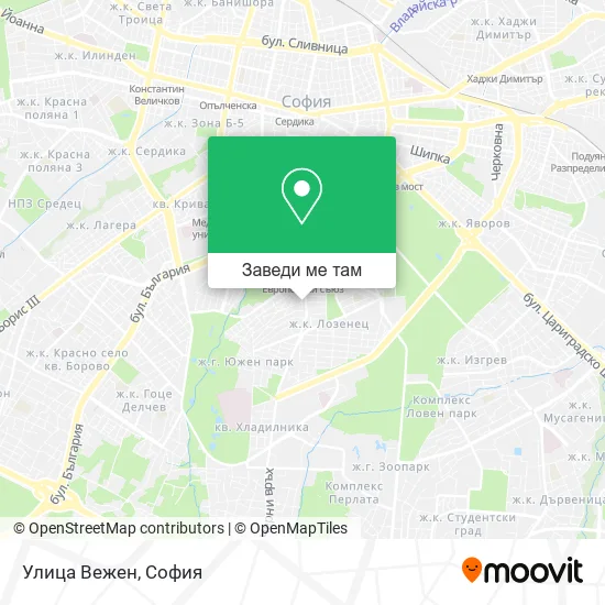 Улица Вежен карта