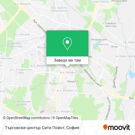 Търговски център Сити Пойнт карта