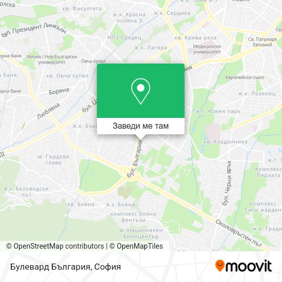 Булевард България карта