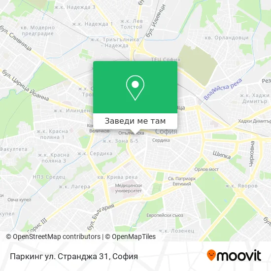 Паркинг ул. Странджа 31 карта