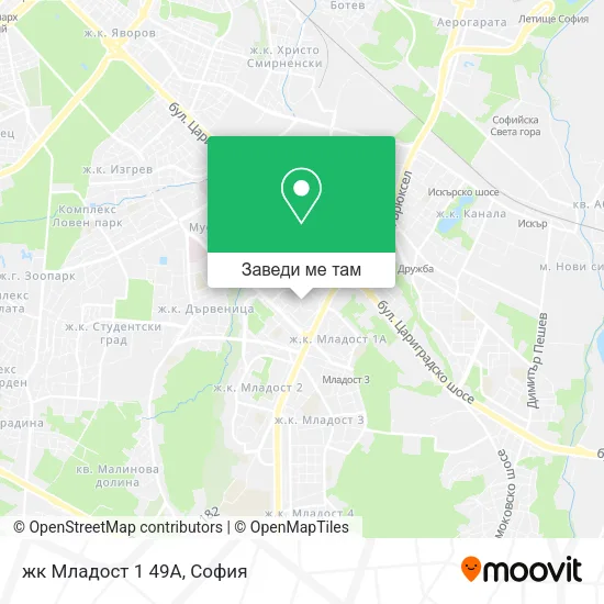 жк Младост 1 49А карта