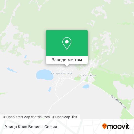 Улица Княз Борис I карта