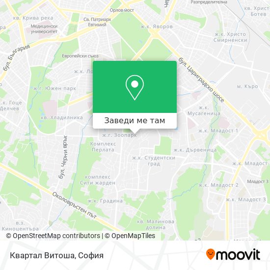 Квартал Витоша карта